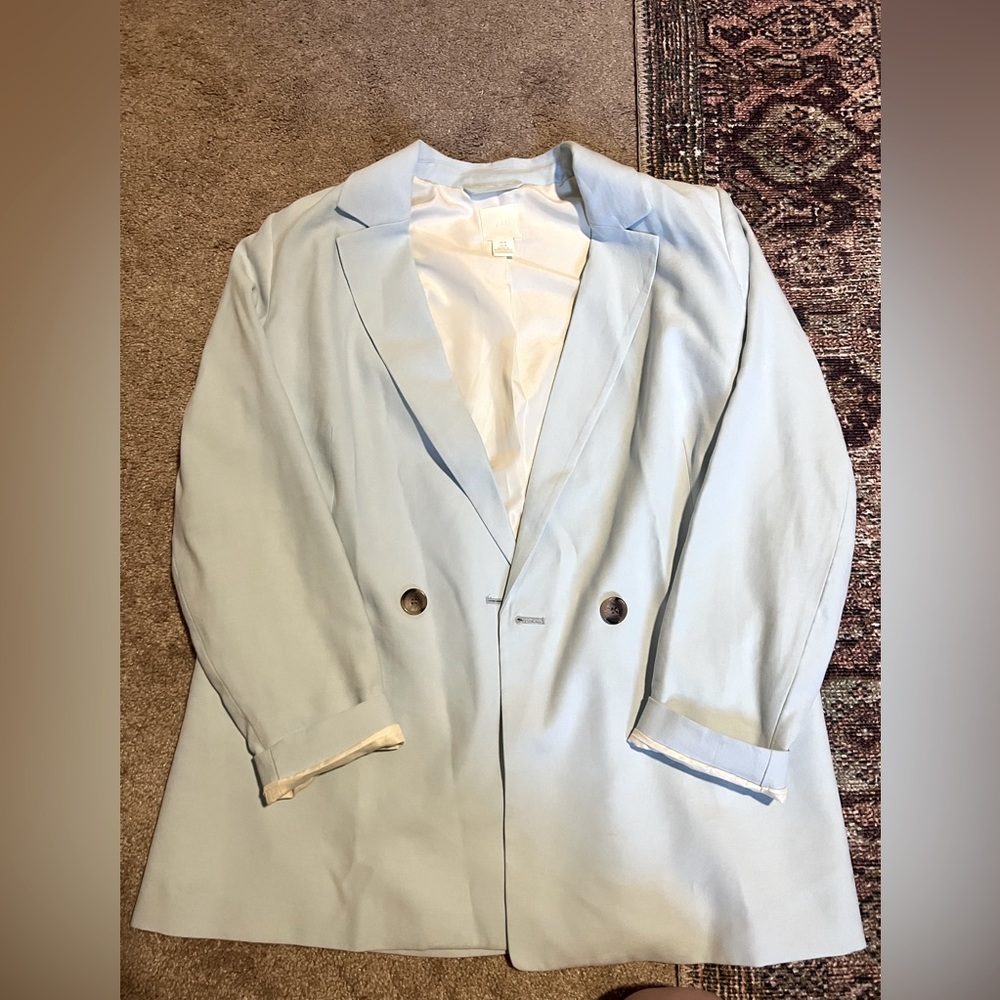 Light Blue Oversized HM Blazer